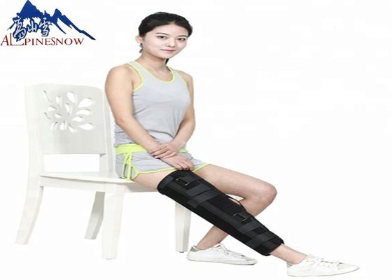 CHINA Zwarte Orthopedische Fysiotherapie Scharnierende Vaste de Kniesteun van de Kniesteun ROM voor Verwond Knie en Ligament leverancier