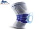3D Rondschrijven breit van het de Kokersilicone van de Stoffenknieschijf Steun van de de Sport de Elastische Gebreide Knie voor het Runnen van Basketbal leverancier