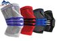 3D Rondschrijven breit van het de Kokersilicone van de Stoffenknieschijf Steun van de de Sport de Elastische Gebreide Knie voor het Runnen van Basketbal leverancier